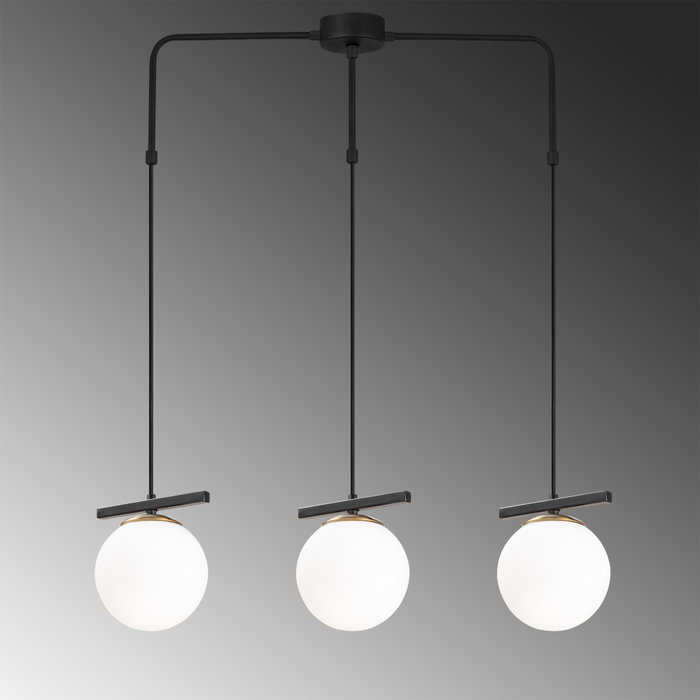 Opviq Üzüm - 6281 Lámpara de Araña Blanco y Negro